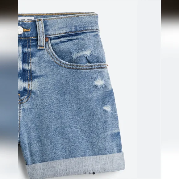 Daze Denim Dads Girl Cuffed Mom Short Eco- 6 - Picture 6 of 9